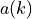 a(k)