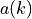 a(k)